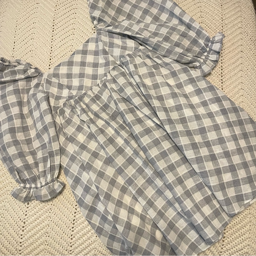 Storia Babydoll plaid dress